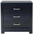 Three Drawer Greek Key Nightstand in Navy For Sale - Image 11 of 11