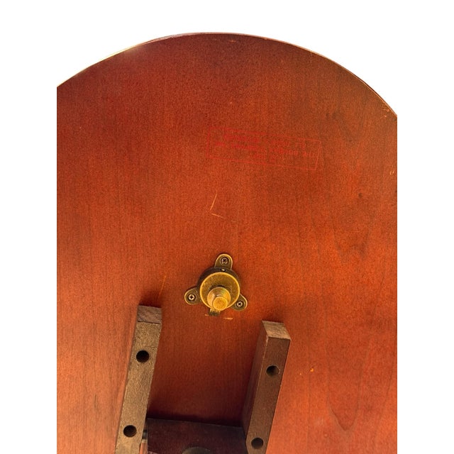 1990s Oval Tilt Top Pedestal Wood Side Table by Bombay Company For Sale In Phoenix - Image 6 of 8