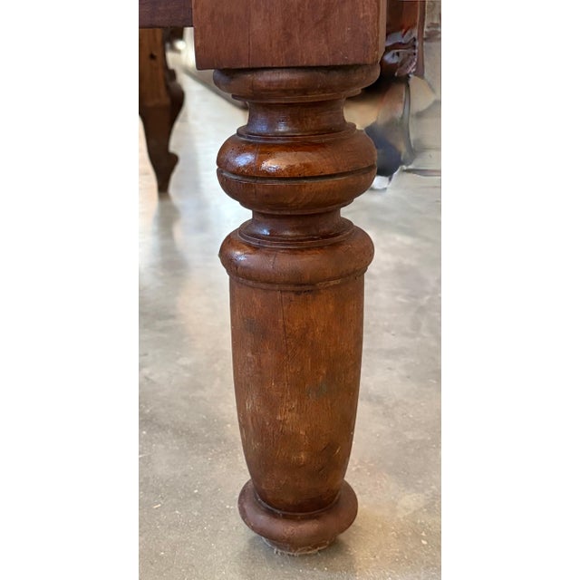 Antique French Louis XVI Style Full/Queen Size Walnut Carved Bed Frame Baroque For Sale - Image 14 of 18