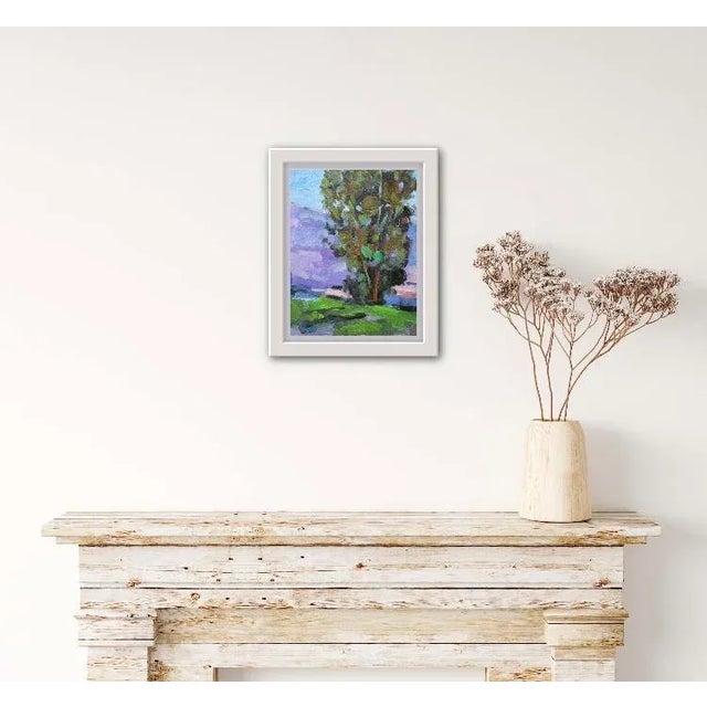 2020s Eucalyptus Tree, Impressionist Oil Painting Landscape For Sale - Image 5 of 7