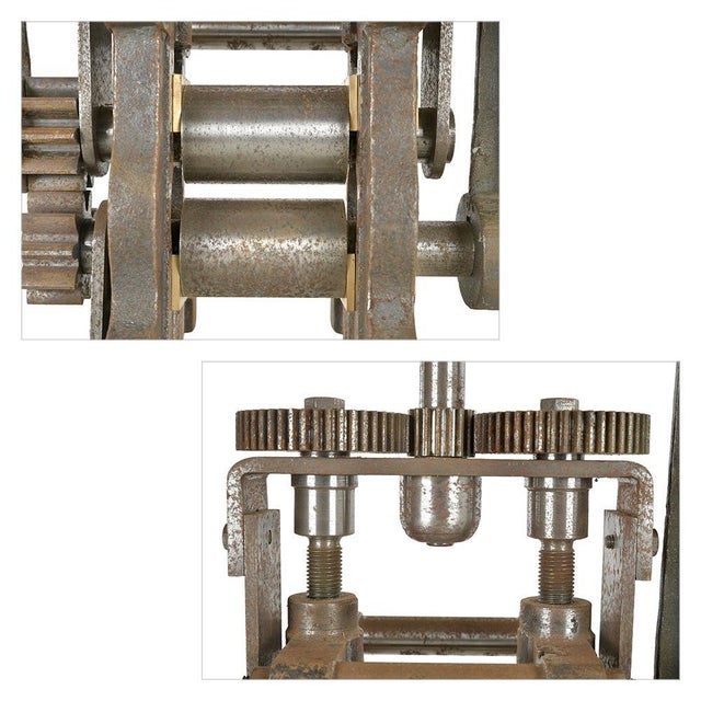 20th Century Rolling Mill with 2 Cast Iron Cranks For Sale - Image 5 of 7