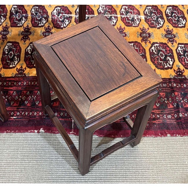 Nesting Mahogany Tables, 1970s, Set of 4 For Sale - Image 4 of 14