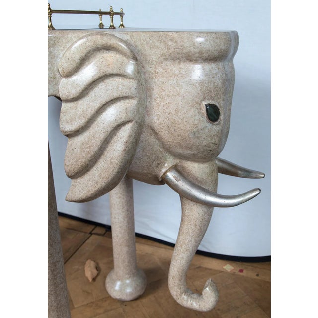 1980s Elephant Rolling Bar Cart For Sale - Image 5 of 12