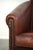 English Sheepskin Club Armchair in Dark Cognac For Sale - Image 10 of 13
