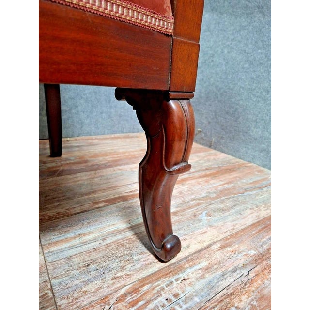 Restoration Empire Mahogany Sofa, 1890s For Sale - Image 5 of 9