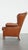 English Cognac-Colored Cowhide Wing Chair For Sale - Image 5 of 14