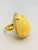 Bochic “Orient” Natural Fancy Diamond & Fire Opal Ring Set In 18K Gold & Silver For Sale - Image 10 of 12