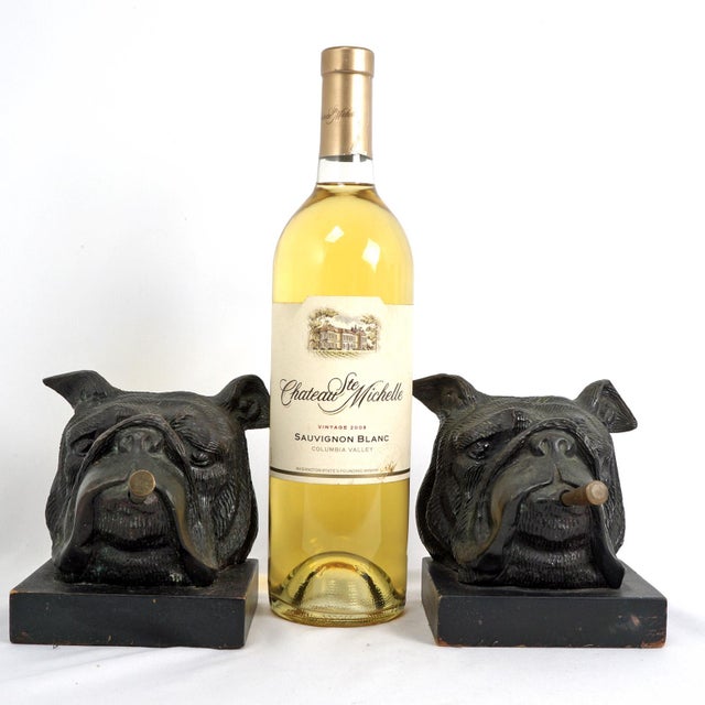Bring some British bulldog spirit to your shelves with this formidable pair of bronze bookends! Resembling the iconic...