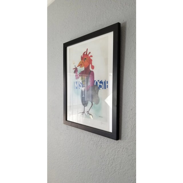 Edward Berkise Surrealist Abstract Watercolor Painting For Sale - Image 4 of 13