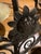 Black Early 20th Century European French/English Country Style Iron Chandelier With Brass Animals For Sale - Image 8 of 12