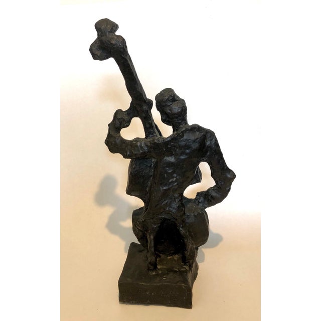 Mane Katz, Russian French Judaica Jewish Shtetl Wedding Klezmer Musician Bronze Sculpture For Sale - Image 10 of 10