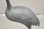 Vintage Hollywood Regency Pewter Metal 27" Crane Bird Garden Statue Hong Kong For Sale - Image 4 of 12