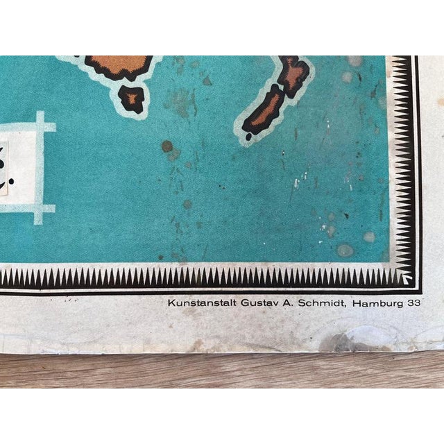 Vintage German Airship Travel Poster, 1930s For Sale - Image 6 of 10