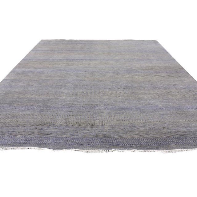 Contemporary Transitional Gray Area Rug 09'00 X 12'02 Chairish