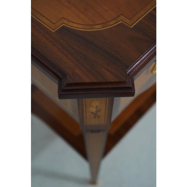 Colombo Mobili Italian Inlaid 1 Drawer Nightstand For Sale - Image 12 of 18