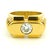 Vintage Modernist 18k Gold Architectural Diamond Ring, Size 8 For Sale - Image 11 of 12