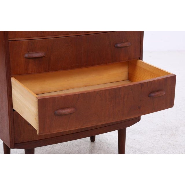 Brown Mid-Century Teak Chest of 6 Drawers For Sale - Image 8 of 13
