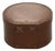 Brown Round Hat Box with Handle, 1920s For Sale
