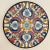 Vintage Spanish Ceramar Talavera Wall Plate Hand-Painted 7 In. Jewel Tone Colors For Sale In Palm Springs - Image 6 of 8