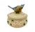 American Vintage 1990s Fitz and Floyd Bluebird Dogwood Basket Weave Ceramic Lidded Dish For Sale - Image 3 of 8