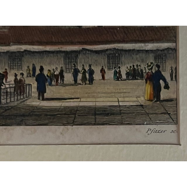 Italian Etching Fountain De Neptune, Florence, C. 1800 For Sale - Image 14 of 18