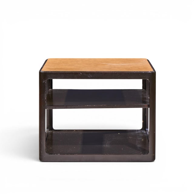 Roger Sprunger for Dunbar Mid Century Mahogany Side Table This side table measures: 29 wide x 29 deep x 22.25 inches high...