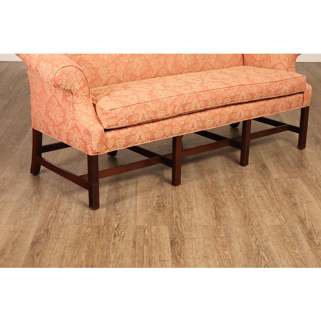 Kittinger Chippendale Style Mahogany Camel-Back Sofa Historic Newport Reproduction For Sale - Image 9 of 18