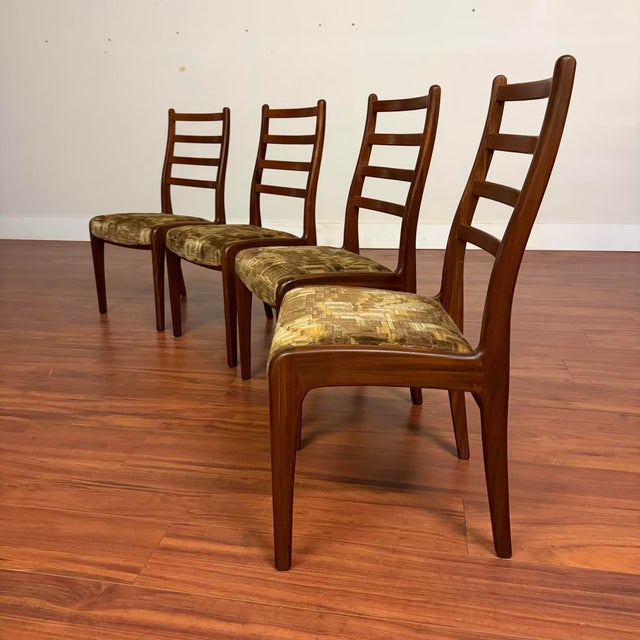 Mid 20th Century G-Plan Vintage Ladderback Dining Chairs Set of 4 For Sale - Image 5 of 12