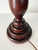 Turned Mahogany Table Lamp, Belgium, 1910s For Sale - Image 6 of 9