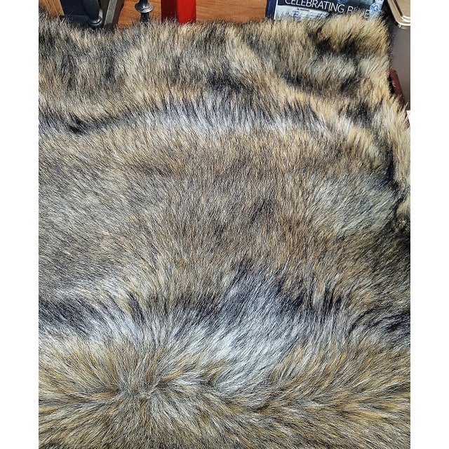 Faux Fur Bear Throw by Restoration Hardware For Sale In West Palm - Image 6 of 12