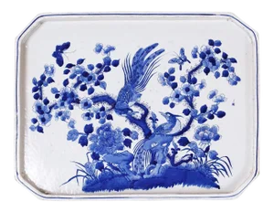 Blue and White Porcelain Tray