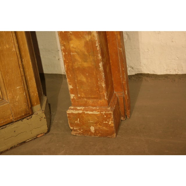Antique Wood Fireplace Mantle, 1850s For Sale - Image 16 of 18