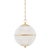 Hudson Valley Lighting Mark D. Sikes Sphere No. 3 1-Light Small Pendant, Aged Brass For Sale