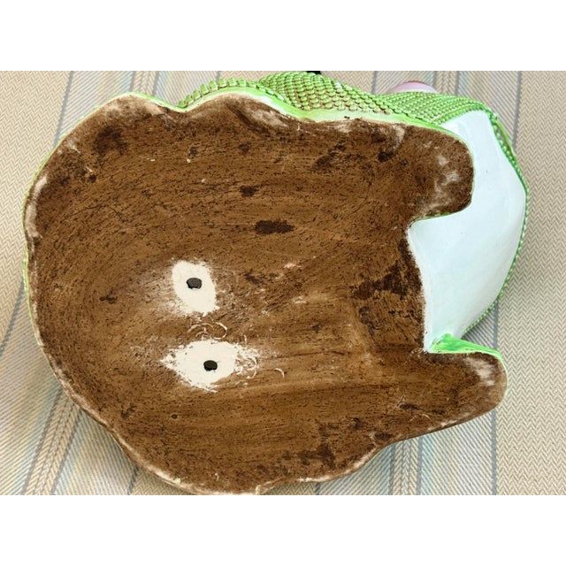 Green Antique Large Chinese Green Frog Planter/Cachepot For Sale - Image 8 of 9