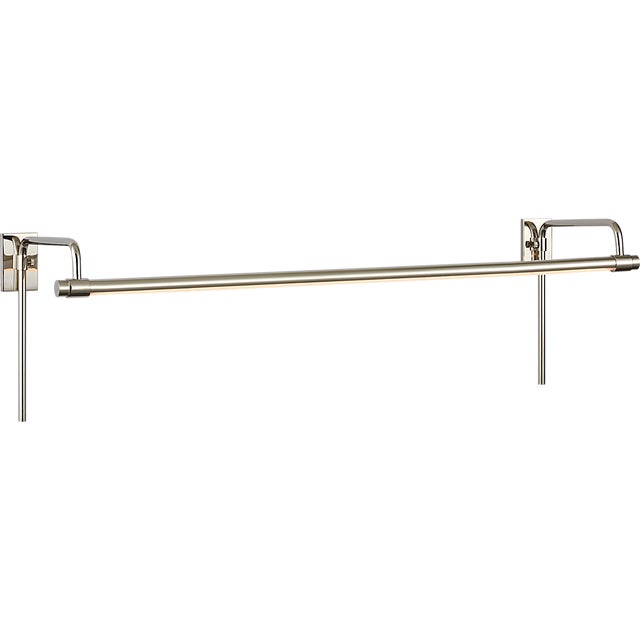 Thomas O'Brien for Visual Comfort Signature Kidd 30" Frame Mount Picture Light in Polished Nickel For Sale - Image 10 of 13