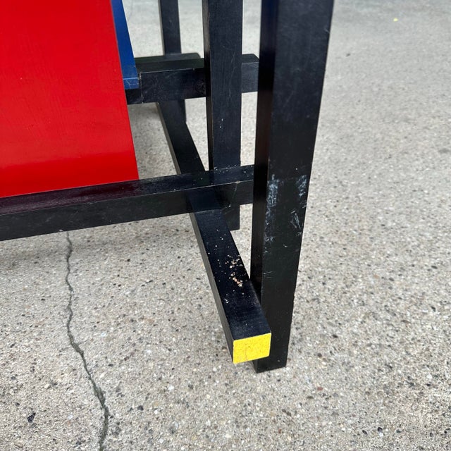 Iconic Red and Blue Armchair by Gerrit Rietvald For Sale - Image 10 of 12