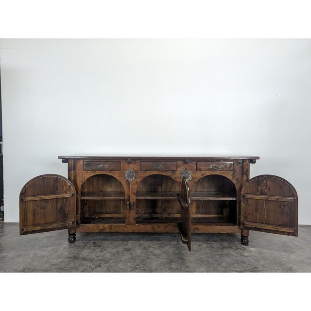 Renaissance Style Wood Sideboard For Sale - Image 5 of 7