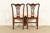 Baker Furniture Style Georgian Carved Mahogany Dining Chairs, Set of Four For Sale - Image 11 of 12