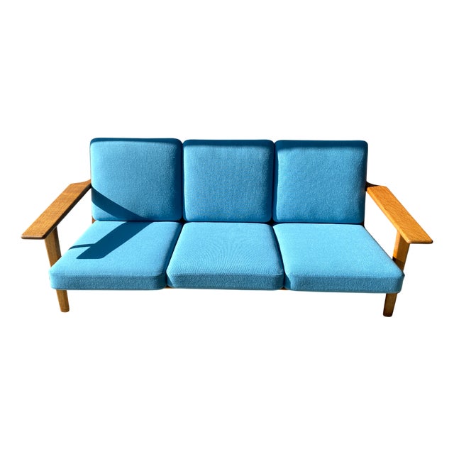 GE 290 Sofa in Oak by Hans J. Wegner for Getama For Sale