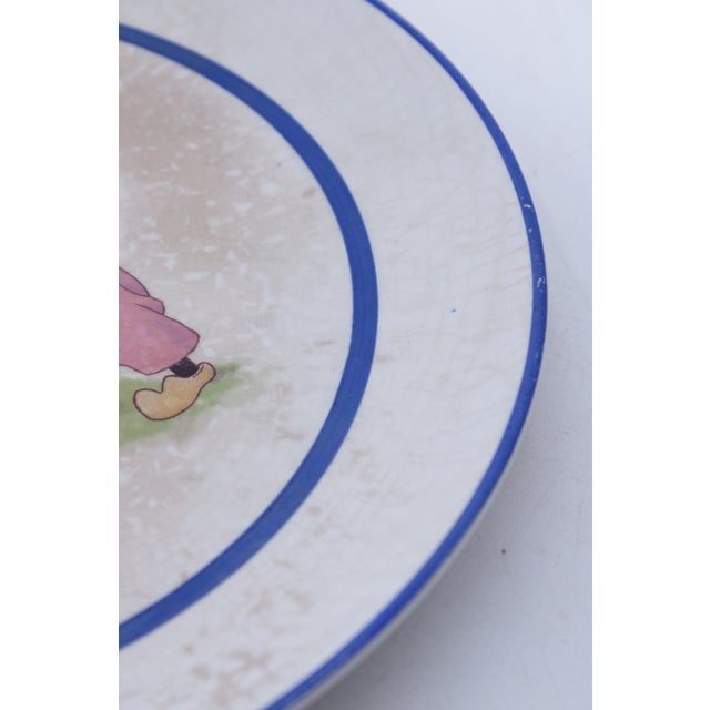 Antique Dresden Fine China Porcelain Cake Plate Dutch Children For Sale - Image 9 of 11