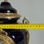 Antique French Table Clock in Blue Porcelain and Brass from Limoges For Sale - Image 12 of 14