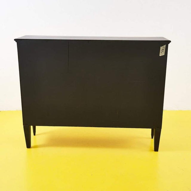Wood Vintage Black Wooden Sideboard For Sale - Image 7 of 8