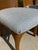 Vintage Rattan Pencil Reed Dining Chairs, a Set of 6 With New Schumacher Upholstery For Sale - Image 9 of 12