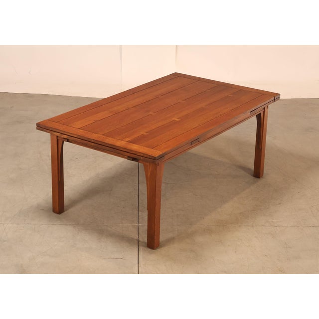 High Quality American Made Oak Expandable Dining Table With Butterfly Joinery And Two Leaves, #32 Finish