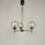 Mid-Century Modern Three-Arm Pendant Light in Crackled Glass and Chrome, 1960s For Sale - Image 7 of 7