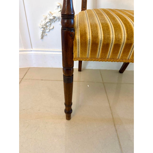 Set of Antique George III Mahogany Desk Chairs, 1800 For Sale - Image 6 of 13