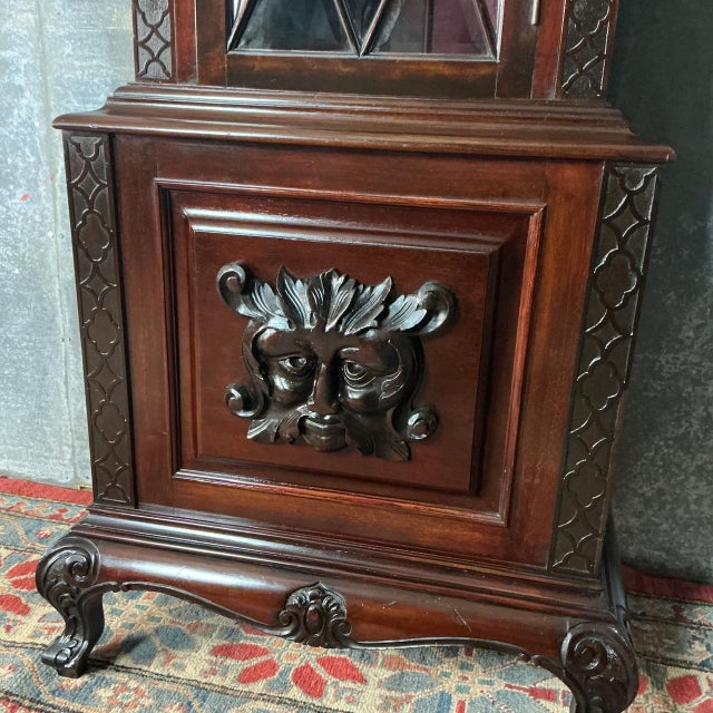 Edwardian Mahogany Three Train Longcase Clock, 1905 For Sale - Image 4 of 9