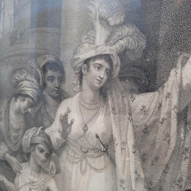 Mather Brown, Departure of Tippuos Sons from Zenana, Engraving, Framed For Sale - Image 10 of 17