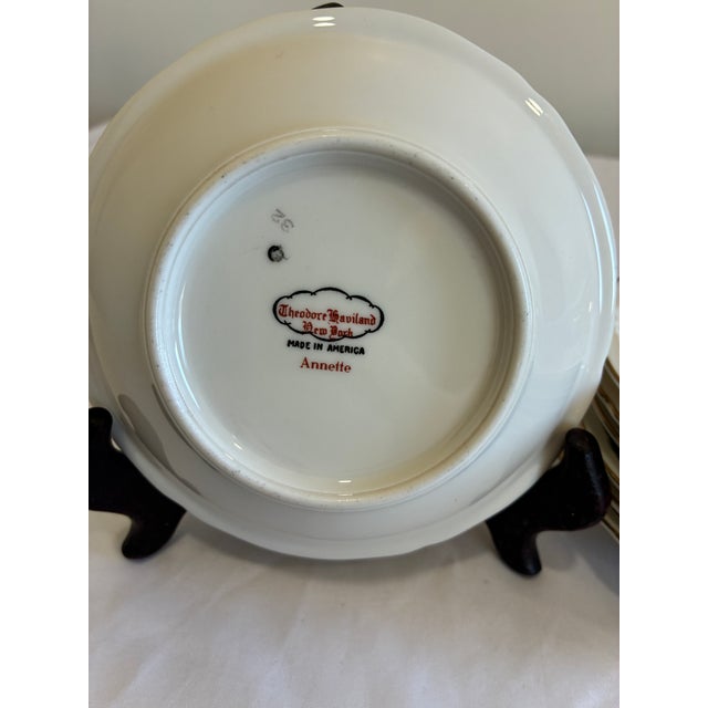 Vintage Theodore Haviland Annette Floral Berry Bowls – Set of 7 For Sale - Image 11 of 11