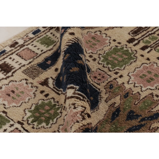 Textile Contemporary Folk Pictorial Wool Rug Inspired by Märta Måås-Fjetterström by Rug & Kilim, India "Hästhagen" For Sale - Image 7 of 10